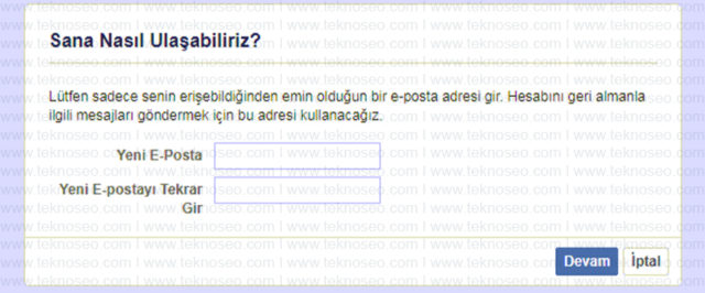 facebook,şifremi unuttum,kimlik ibrazı,güvenilir kişilerden yardım isteme,sorun bildir,kod gelmiyor