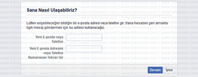 facebook,şifremi unuttum,kimlik ibrazı,güvenilir kişilerden yardım isteme,sorun bildir,kod gelmiyor