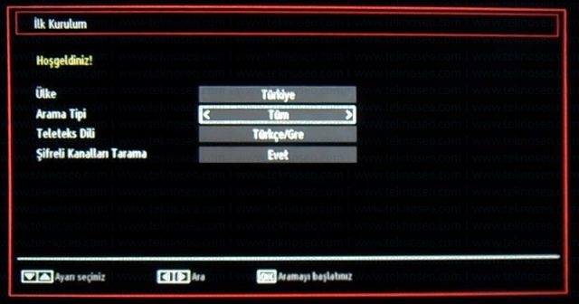 finlux smart tv,kanal arama,sinyal yok,ilk kurulum,fabrika ayarlarına alma,turksat 4a uydu kanal ayarları