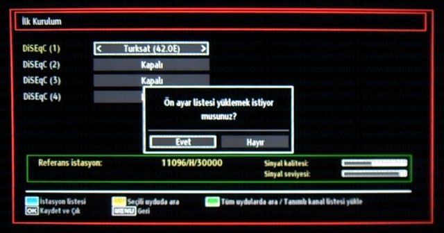 finlux smart tv,kanal arama,sinyal yok,ilk kurulum,fabrika ayarlarına alma,turksat 4a uydu kanal ayarları