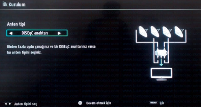hi-level smart tv,turksat 4a,uydu ayarlar,kanal arama,sinyal yok