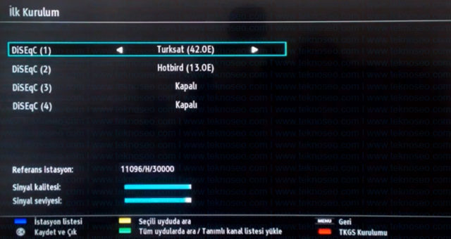 hi-level smart tv,turksat 4a,uydu ayarlar,kanal arama,sinyal yok