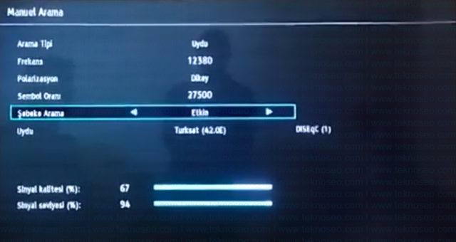 hi-level smart tv,turksat 4a,uydu ayarlar,kanal arama,sinyal yok