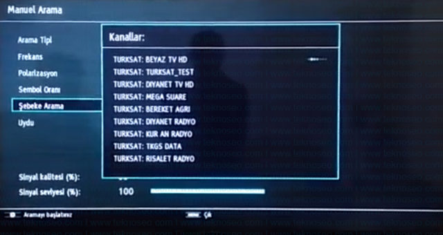 hi-level smart tv,turksat 4a,uydu ayarlar,kanal arama,sinyal yok