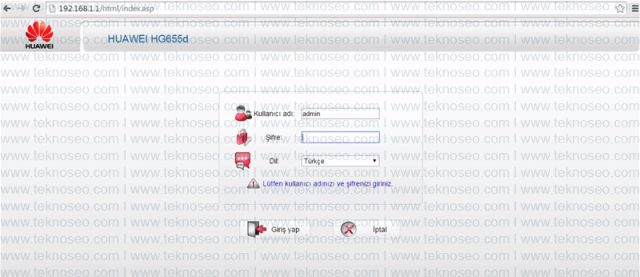 huawei,hg655d,modem kurulumu,wi-fi ayarları,arayüz giriş şifresi