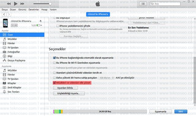 iphone,müzik atma,mp3 atma,itunes ile müzik atma,video atma