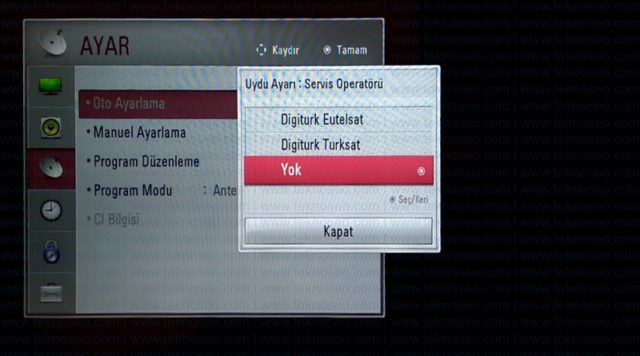 lg,smart tv,turksat 4a,kanal arama,sinyal yok