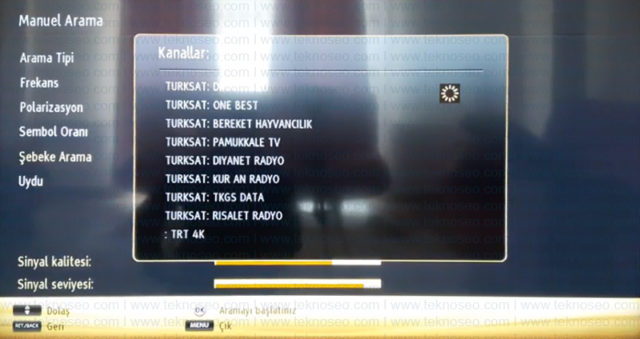 seg smart tv,turksat 4a,uydu ayarları,kanal arama,sinyal yok