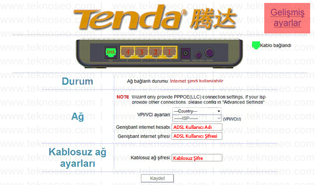 tenda w150d arayüz giriş şifresi,tenda w150d modem kurulumu,tenda w150d kablosuz ayarları,tenda w150d sıfırlama