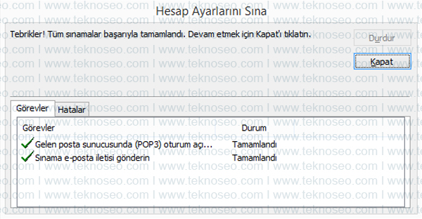 outlook,yandex,kurulum,gelen sunucu,giden sunucu