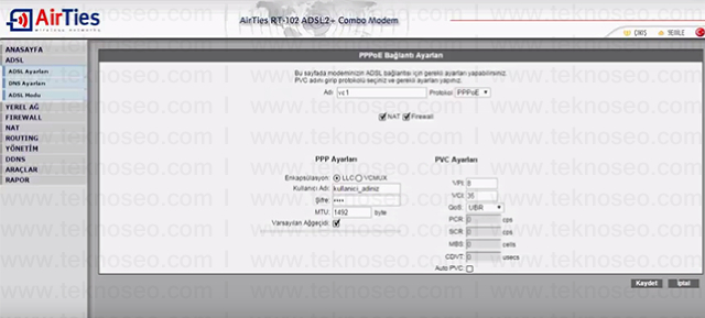 airties rt-102 arayüz giriş şifresi,airties rt-102 modem kurulumu,airties rt-102 sıfırlama,airties rt-102 internet ayarları
