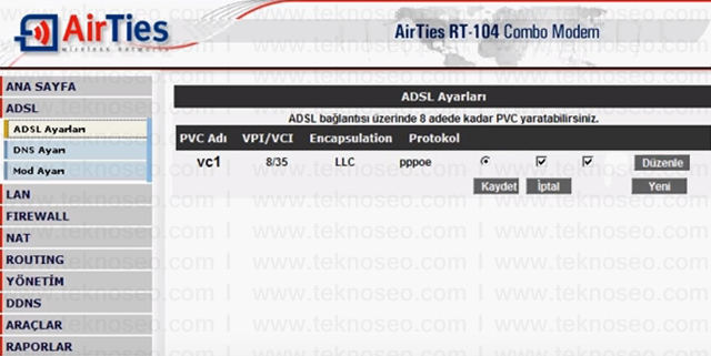 airties rt-104 arayüz giriş şifresi,airties rt-104 modem kurulumu,airties rt-104 sıfırlama,airties rt-104 internet ayarları