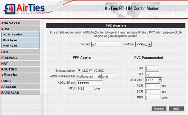 airties rt-104 arayüz giriş şifresi,airties rt-104 modem kurulumu,airties rt-104 sıfırlama,airties rt-104 internet ayarları