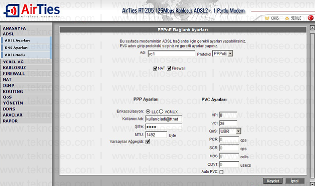 airties rt-205 arayüz giriş şifresi,airties rt-205 modem kurulumu,airties rt-205 kablosuz ayarları,airties rt-205 sıfırlama
