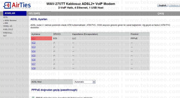 airties wav-275tt arayüz giriş şifresi,airties wav-275tt modem kurulumu,airties wav-275tt kablosuz ayarları,airties wav-275tt sıfırlama
