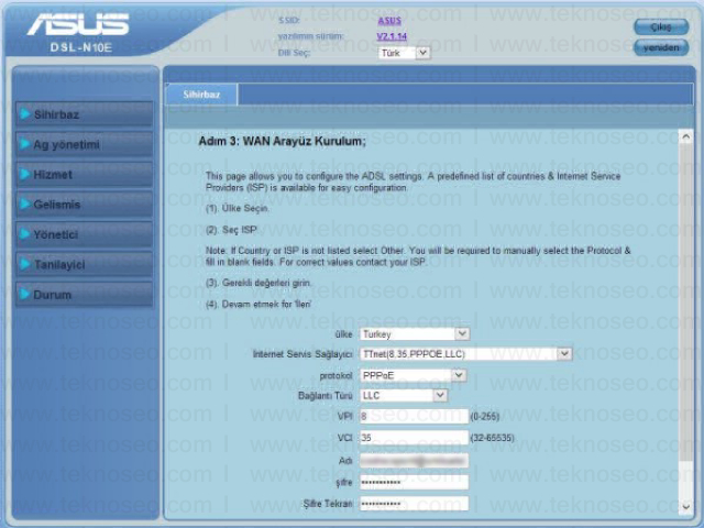 asus dsl-n10e arayüz giriş şifresi,asus dsl-n10e modem kurulumu,asus dsl-n10e kablosuz ayarları,asus dsl-n10e sıfırlama