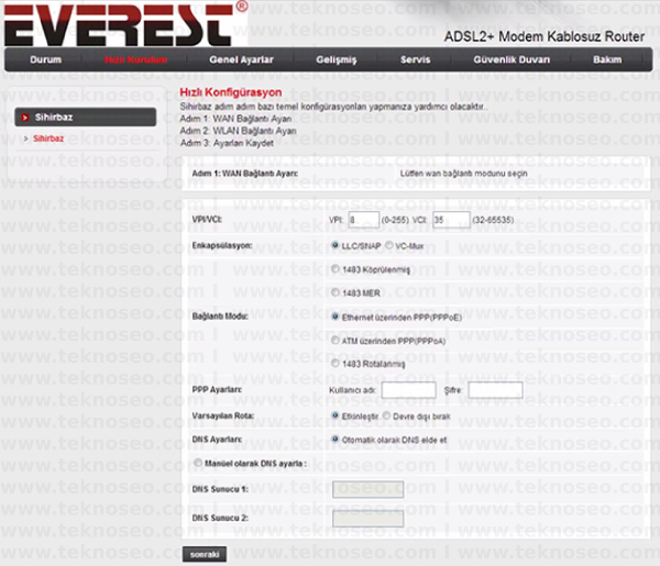 everest sg-1800 arayüz giriş şifresi,everest sg-1800 modem kurulumu,everest sg-1800 kablosuz ayarları,everest sg-1800 sıfırlama