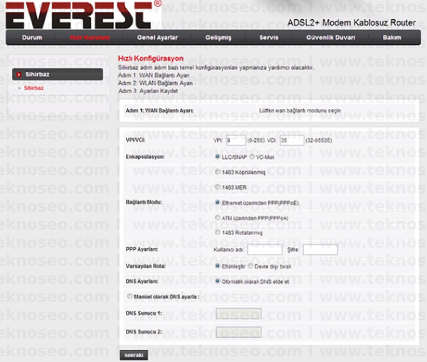everest sg-1850 arayüz giriş şifresi,everest sg-1850 modem kurulumu,everest sg-1850 kablosuz ayarları,everest sg-1850 sıfırlama