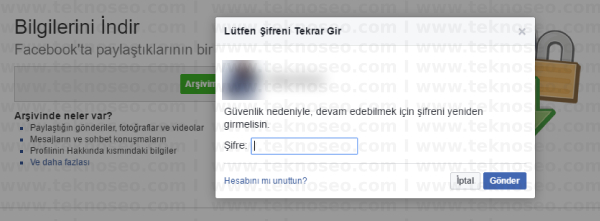 facebook verilerinin kopyasını indirme,facebook mesajlarını arşivleme,facebook'ta silinmiş mesajları geri getirme,facebook'ta silinmiş fotoğrafları geri alma
