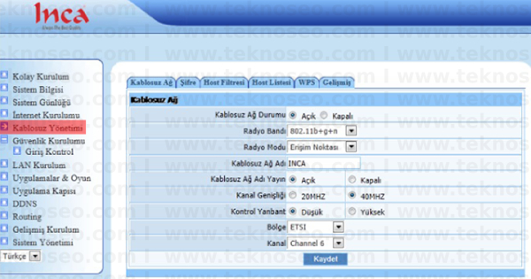 inca im-205nx arayüz giriş şifresi,inca im-205nx modem kurulumu,inca im-205nx kablosuz ayarları,inca im-205nx sıfırlama