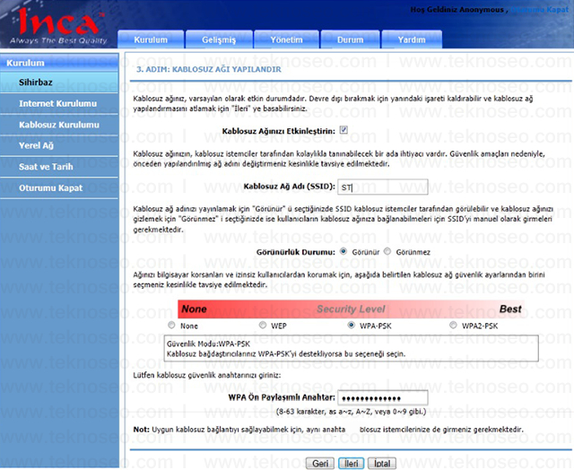 inca im-300nx arayüz giriş şifresi,inca im-300nx modem kurulumu,inca im-300nx kablosuz ayarları,inca im-300nx sıfırlama