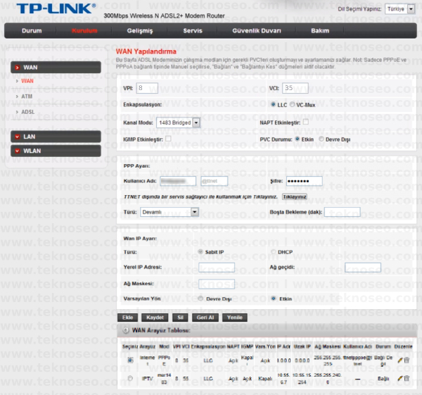 tp-link td864w arayüz giriş şifresi,tp-link td864w modem kurulumu,tp-link td864w kablosuz ayarları,tp-link td864w sıfırlama