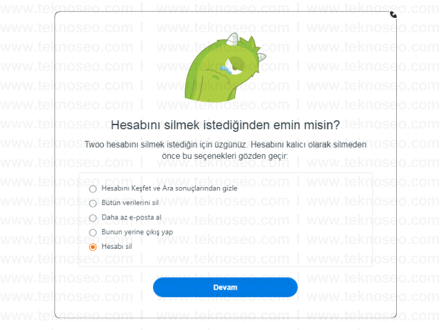 twoo,twoo üyelik iptali,twoo hesabını nasıl iptal edebilirim,twoo hesabı silme