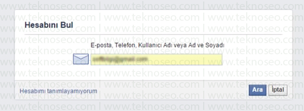 facebook şifre sıfırlama,facebook mail adresime kod gelmiyor,facebook kod alamıyorum,facebook kod sorunu