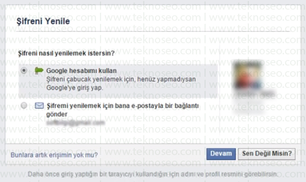 facebook şifre sıfırlama,facebook mail adresime kod gelmiyor,facebook kod alamıyorum,facebook kod sorunu