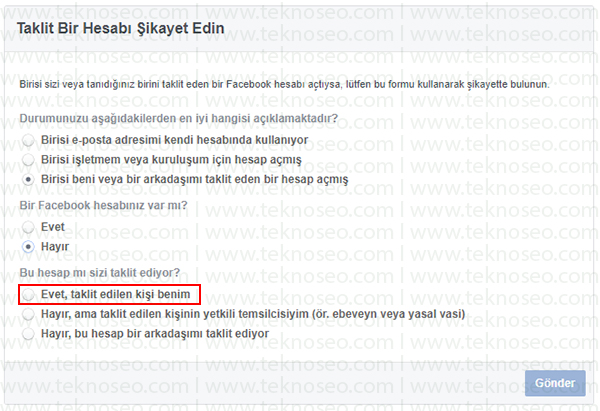 facebook taklit hesap nasıl şikayet edilir,facebook taklit hesap kapatma,taklit hesap şikayet etme resimli anlatım,facebook şikayet formu