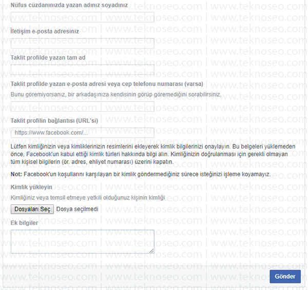 facebook taklit hesap nasıl şikayet edilir,facebook taklit hesap kapatma,taklit hesap şikayet etme resimli anlatım,facebook şikayet formu