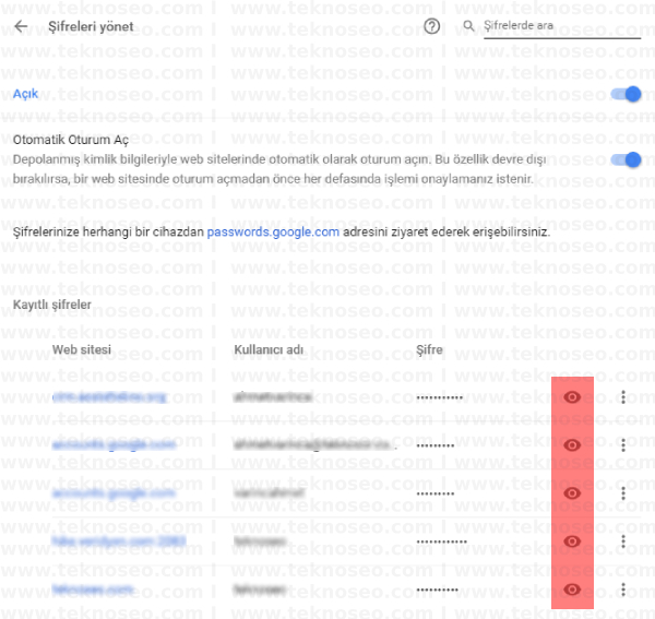 kayıtlı şifreleri nasıl görebilirim,google chrome'da kayıtlı şifreler nasıl görüntülenir,tarayıcıda kaydedilen şifreler nasıl görülür,chrome şifreleri görme