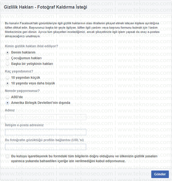 facebook,fotoğraf kaldırma isteği,giriş yapılamayan hesaptan fotoğraf silme,facebook fotoğraf silme isteği