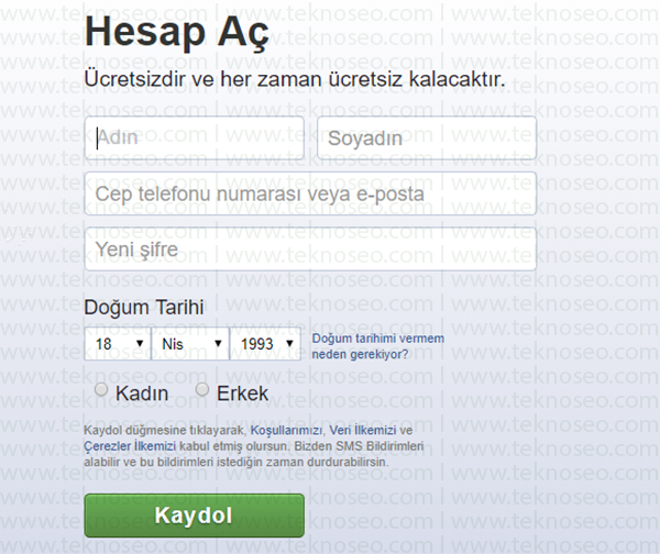 facebook,hesap oluşturma nasıl yapılır,facebook hesap açma,facebook kaydol