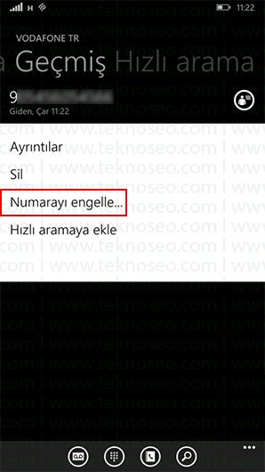 windows phone numara engelleme,windows phone numara engeli kaldırma,windows phone engellenen numaralar listesi,windows phone sms engelleme