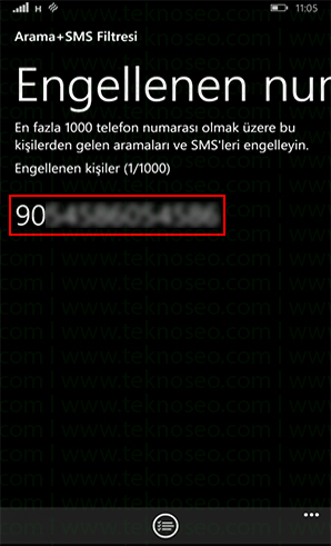 windows phone numara engelleme,windows phone numara engeli kaldırma,windows phone engellenen numaralar listesi,windows phone sms engelleme