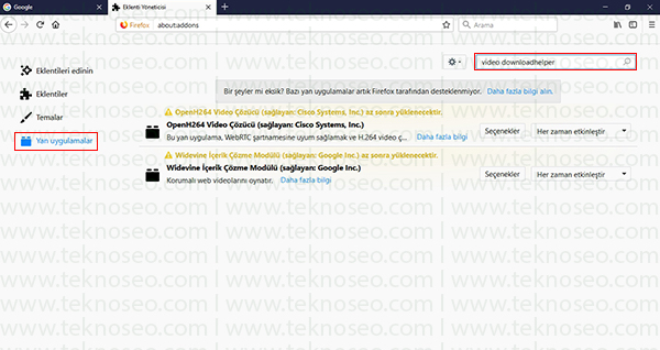 video indirme,video indirme programı,video downloadhelper,firefox video indirme nasıl yapılır,video indirme eklentisi