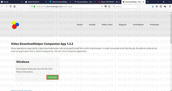 video indirme,video indirme programı,video downloadhelper,firefox video indirme nasıl yapılır,video indirme eklentisi