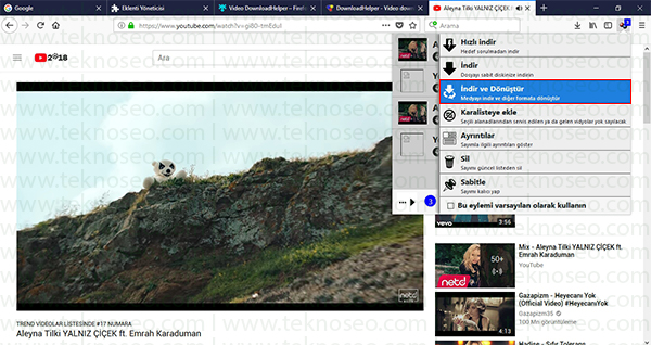 video indirme,video indirme programı,video downloadhelper,firefox video indirme nasıl yapılır,video indirme eklentisi