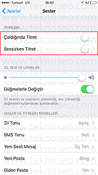iphone titreşim ayarları,iphone titremiyor,iphone titreşim kapatma,iphone titreşim yaratma