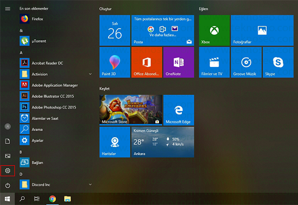windows 10 başlat menüsü donuyor,windows 10 gereksiz animasyonları kapatma,windows 10 hızlandırma,windows 10 performans artırma
