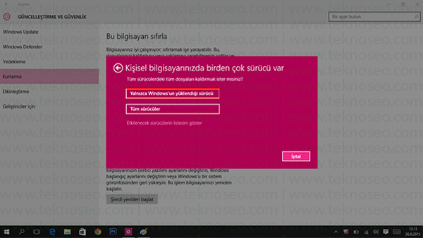 windows 10 fabrika ayarlarına alma,windows 10 format,windows 10 nasıl sıfırlanır,windows 10 cdsiz format