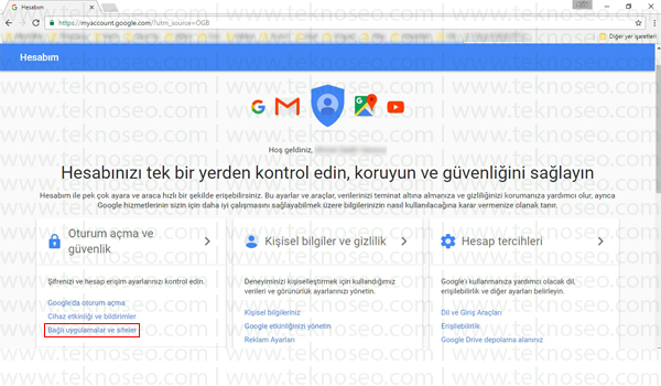 google hesabından uygulama kaldırma,uygulama izinleri kaldırma,google bağlı uygulamalar,gmail bağlı uygulamalar