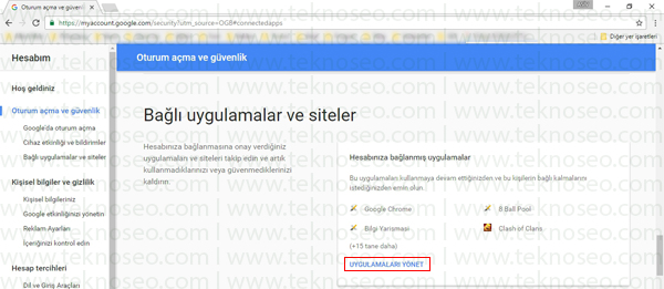 google hesabından uygulama kaldırma,uygulama izinleri kaldırma,google bağlı uygulamalar,gmail bağlı uygulamalar