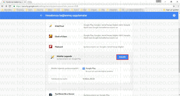 google hesabından uygulama kaldırma,uygulama izinleri kaldırma,google bağlı uygulamalar,gmail bağlı uygulamalar