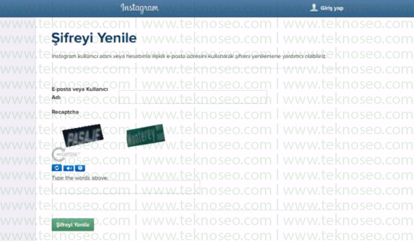 instagram şifremi değiştiremiyorum hata veriyor,instagram şifre yenileme maili gelmiyor,instagram şifre yenileme linki,instagram e-posta ile şifre sıfırlama