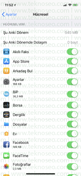 iphone hücresel veri uygulamar açılmıyor,iphone hücresel veri sınırlama,iphone internet kullanımı azaltma,iphone çok internet yiyor
