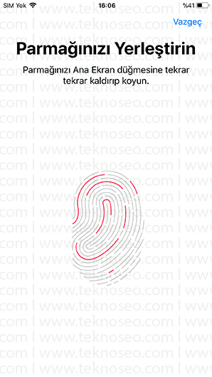 iphone parmak izi tanımlama,touch ıd nedir,iphone cihazlarda parmak izi nasıl yapılır,iphone birden fazla parmak izi tanımlama