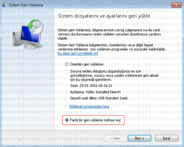 windows 7 sistem geri yükleme,silinen dosyaları geri getirme,windows 7 sistem geri yükleme hatası,windows 7 sistem geri yükleme noktası yok