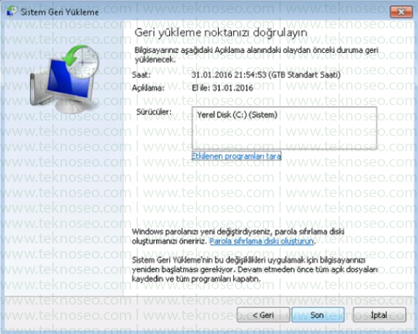windows 7 sistem geri yükleme,silinen dosyaları geri getirme,windows 7 sistem geri yükleme hatası,windows 7 sistem geri yükleme noktası yok